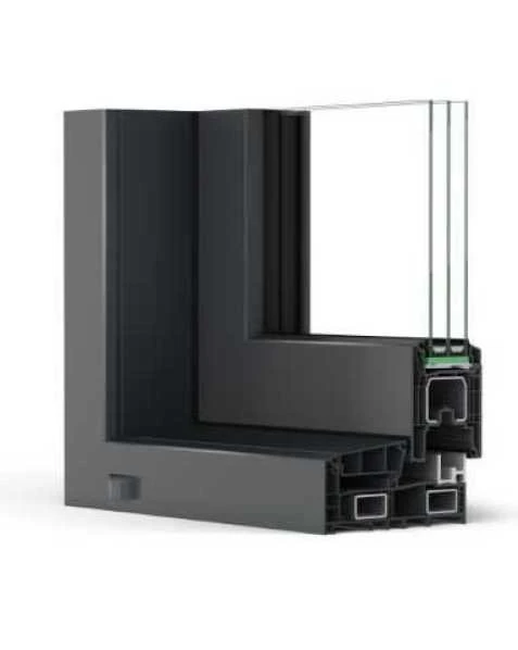 Angolo di una porta scorrevole Rehau Synego Slide.