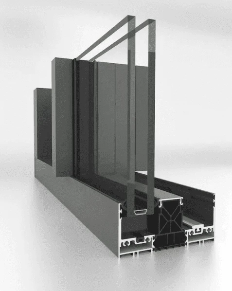 Angolo di un sistema scorrevole Reynaers HiFinity